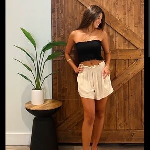 Women's Sz LG Keani Khush Molokai Cream Shorts